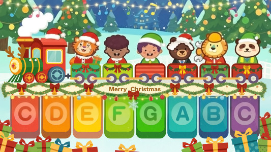 اسکرین شات 1 بازی Baby Dino Piano:Kids Piano Fun