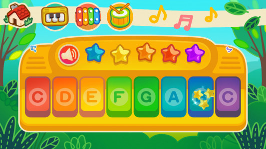 اسکرین شات بازی Baby Dino Piano:Kids Piano Fun 2