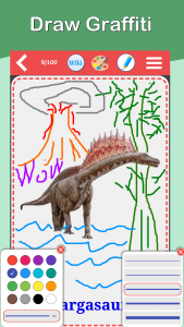 اسکرین شات برنامه Dino World : 100 Dinosaurs 5