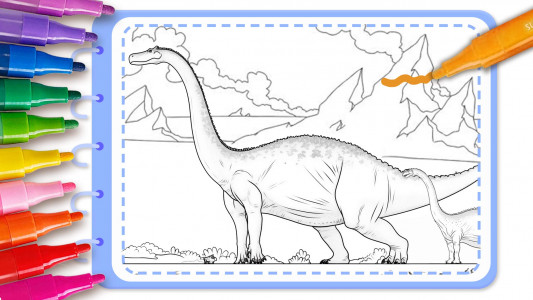 اسکرین شات 7 بازی Dino Coloring: Dinosaur games