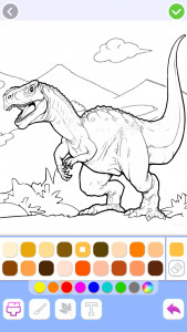 اسکرین شات بازی Dino Coloring: Dinosaur games 2