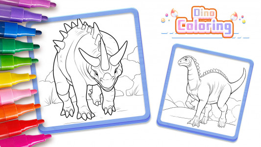 اسکرین شات بازی Dino Coloring: Dinosaur games 8