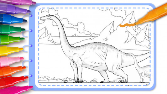 اسکرین شات بازی Dino Coloring: Dinosaur games 7