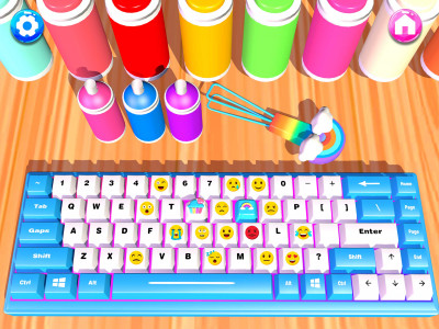 اسکرین شات بازی Keyboard DIY: Cool Art Games 1