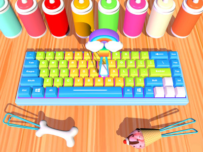 اسکرین شات بازی Keyboard DIY: Cool Art Games 3