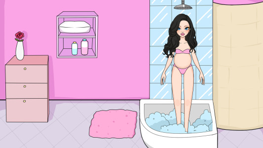 اسکرین شات 3 بازی Magic Paper Dolls Dress Up DIY