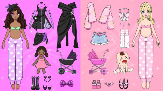 اسکرین شات 2 بازی Magic Paper Dolls: Dress Games