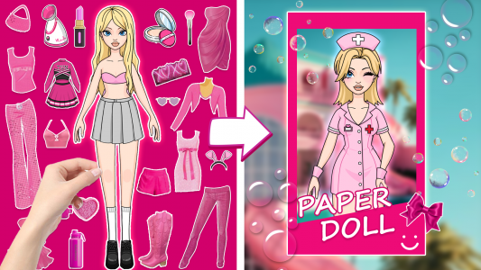 اسکرین شات 5 بازی Magic Paper Dolls: Dress Games