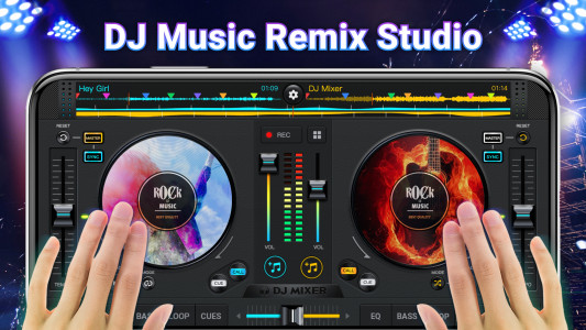 اسکرین شات 1 برنامه DJ Mixer Studio - DJ Music Mix