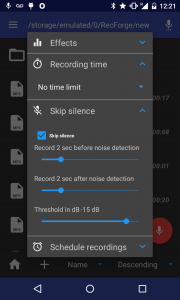 اسکرین شات برنامه RecForge II - Audio Recorder 3