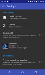 اسکرین شات 8 برنامه RecForge II - Audio Recorder