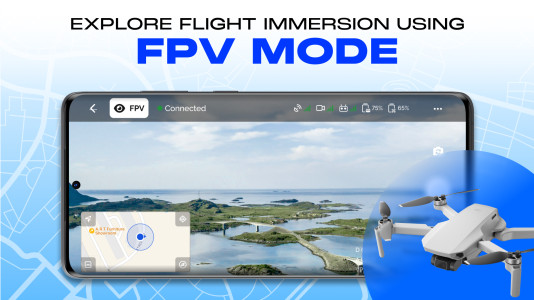 اسکرین شات 3 برنامه Go Fly Drone Remote Controller