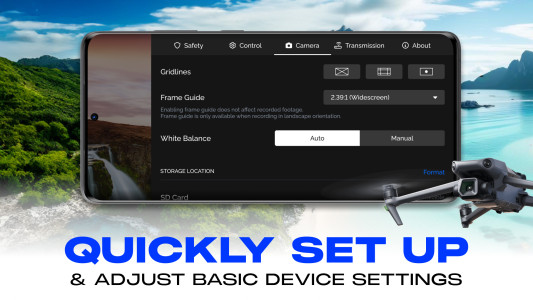 اسکرین شات 8 برنامه Go Fly Drone Remote Controller