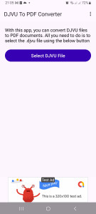 اسکرین شات 1 برنامه Djvu To Pdf Converter