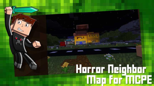 اسکرین شات 1 برنامه Horror Neighbor Map for MCPE