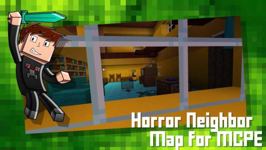 اسکرین شات 2 برنامه Horror Neighbor Map for MCPE