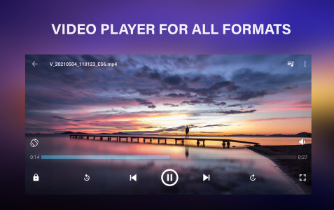 اسکرین شات 1 برنامه Video Player All Format