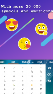 اسکرین شات برنامه Cool Symbols - Emoticons - My Photo Keyboard 2