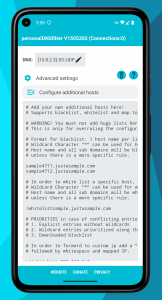 اسکرین شات برنامه personalDNSfilter 5