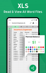 اسکرین شات 5 برنامه Document Reader PDF Word & XLS