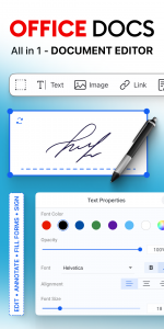 اسکرین شات 1 برنامه Office Docs : PDF Text Editor