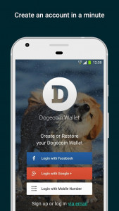 اسکرین شات برنامه Dogecoin Wallet. Store & Exchange DOGE coin 1
