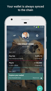 اسکرین شات برنامه Dogecoin Wallet. Store & Exchange DOGE coin 2