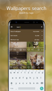 اسکرین شات 3 برنامه Dog Wallpapers & Puppy 4K