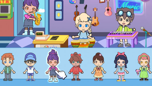 اسکرین شات بازی Dokky Life: Kids Music Games 4