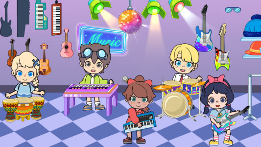 اسکرین شات بازی Dokky Life: Kids Music Games 1