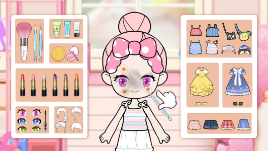 اسکرین شات بازی Doll Makeup: Dress up for kids 1