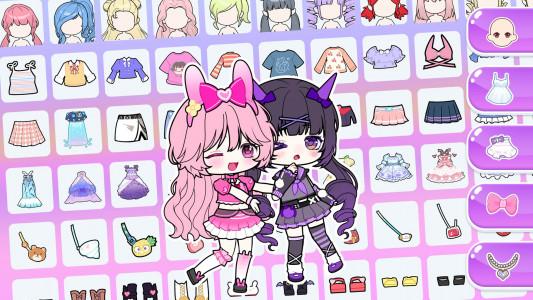 اسکرین شات 1 بازی Doll Makeup: Dress up for kids