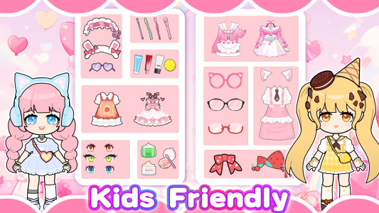 اسکرین شات 4 بازی Doll Makeup: Dress up for kids