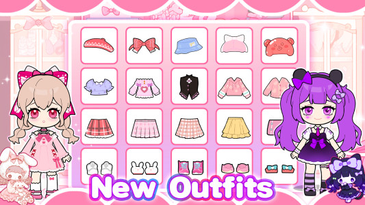 اسکرین شات 3 بازی Doll Makeup: Dress up for kids