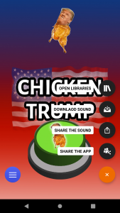 اسکرین شات برنامه Trump Chicken Dance Button 5