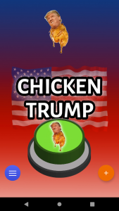 اسکرین شات برنامه Trump Chicken Dance Button 1