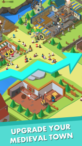 اسکرین شات 2 بازی Idle Medieval Town - Tycoon