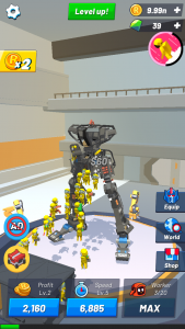 اسکرین شات بازی Idle Robot Inc - Idle, Tycoon 1