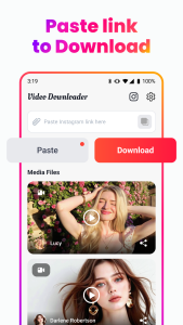 اسکرین شات 3 برنامه Video Downloader, No Watermark