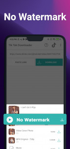 اسکرین شات 2 برنامه No Watermark Video Downloader