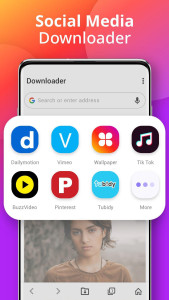 اسکرین شات 1 برنامه Downloader - Video Downloader