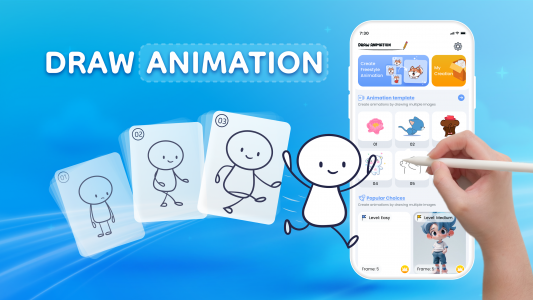 اسکرین شات 1 برنامه AniDraw: 2D Draw Animation