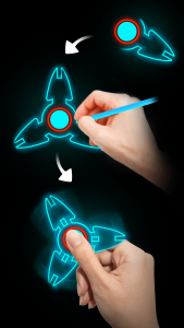 اسکرین شات 2 بازی Draw Finger Spinner