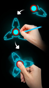 اسکرین شات بازی Draw Finger Spinner 2