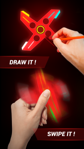 اسکرین شات 1 بازی Draw Finger Spinner