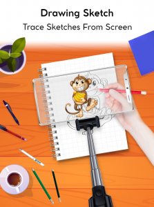 اسکرین شات برنامه Draw easy trace & sketch 4