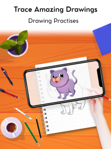 اسکرین شات برنامه Draw easy trace & sketch 1