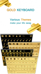 اسکرین شات برنامه Gold Keyboard 5