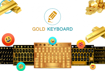 اسکرین شات برنامه Gold Keyboard 1