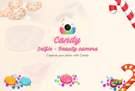 اسکرین شات برنامه Candy Selfie -Beauty Camera 1